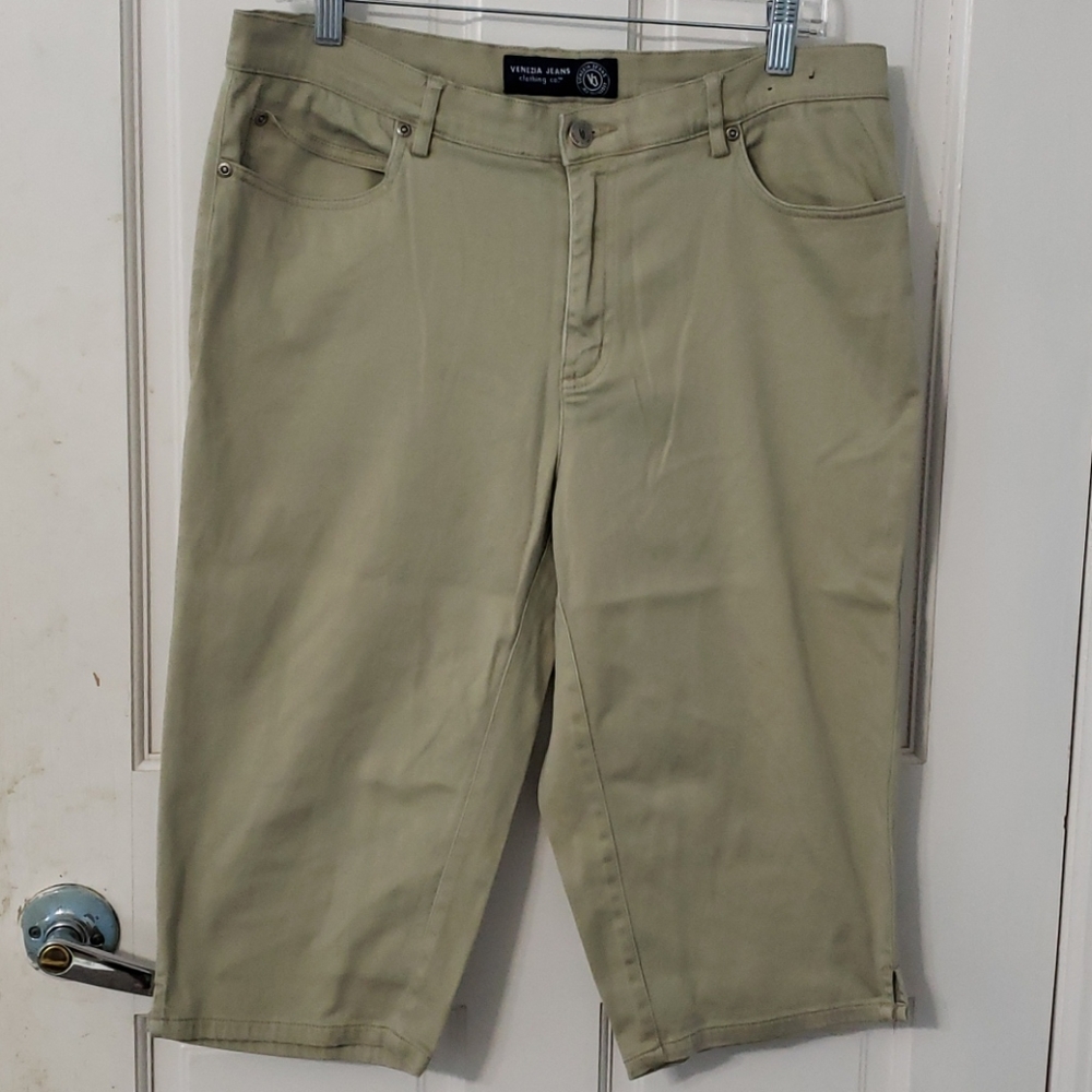 Womans Venezia Cotton Crop Pants